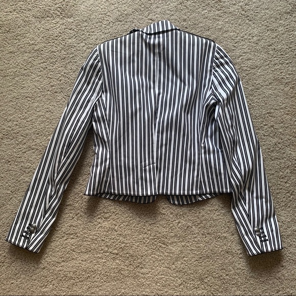 Club Monaco stripe blazer size 2 - Picture 2 of 7